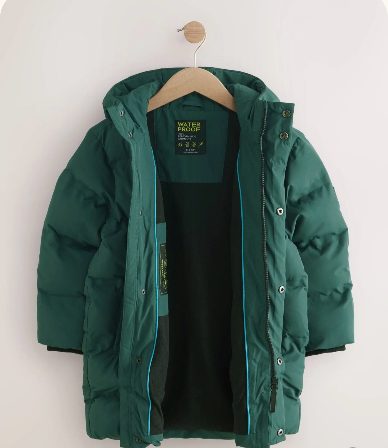 Khaki puffer coat